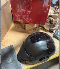 Iron Man Full Black Helmet MK5 1/1 Electronic Voice-controlled Mask Cosplay Prop