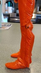 1975 Marx Johnny West JWA Orange Geronimo Figure in Good Condition