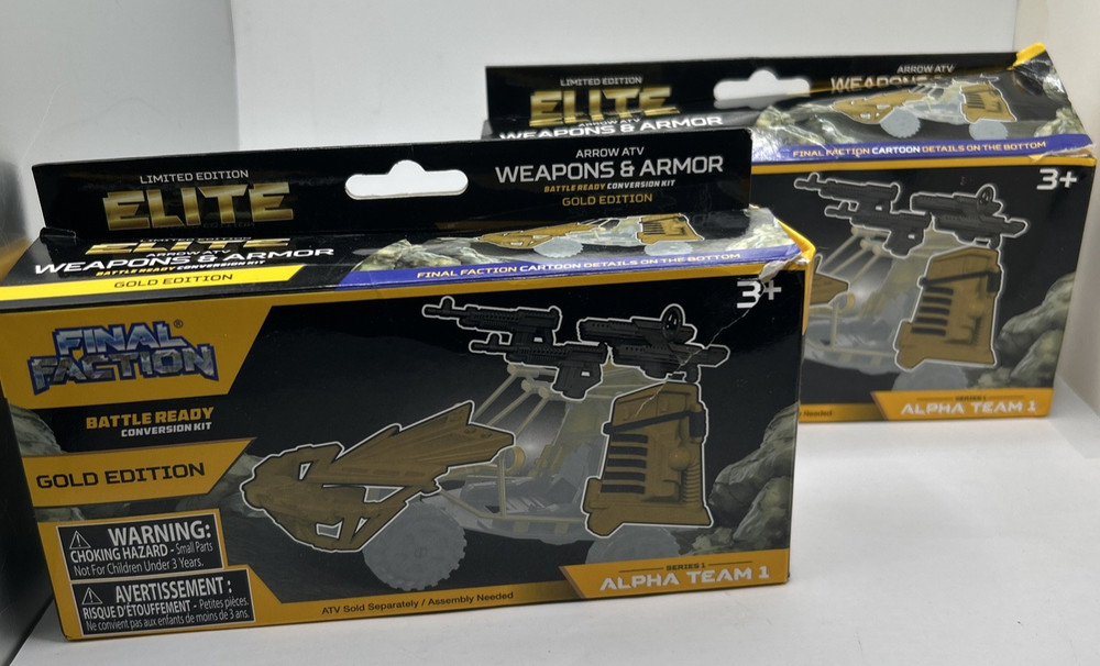 2 Final Faction Gold Edition Battle Ready Conversion Kit Weapons & Armor Upgrade
