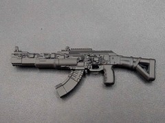 1/12 scale 3D printed Scifi AK-47 for classified marvel legends