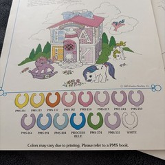 Vtg 1985 My Little Pony G1 Hasbro Lullaby Nursery Press Pre-Prod Style Guide