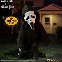 Mezco MDS Roto Plush Ghost Face Scream Horror Character Collectible Toy