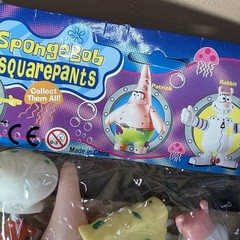 RARE Vintage Unlicensed SpongeBob and Characters Rabbit, Squidward, Patrick Set