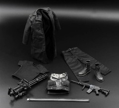 1/6 The Punisher Outfit Set U.S Daredevil Netflix Toys Works Mad Skull Hot