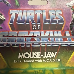 MOTU TMNT Turtles Of Grayskull Mouse-Jaw With Mouser Baf Metal-Boto Target NIB