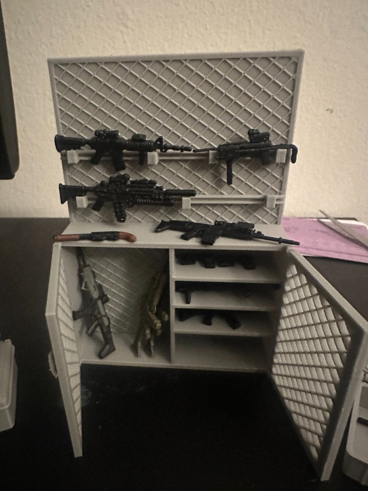 Action Figure Weapons Armory Fully Functional Doors, Choose from Multiple Scales