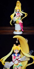 19.5cm Sailor Moon Tsukino Usagi Princess Serenity Action Figure Collectible Gif