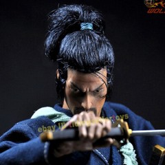 Wolfking 1/6 Miyamoto Musashi Rooted Hair Head Sculpt For 12” Action Figure