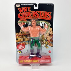 Mattel WWE Superstars Jake The Snake Roberts LJN Style Retro Figure Black card