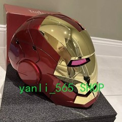 Iron Man Gold MK5 Helmet Electronic Voice Activated Open&Close Mask Autoking New