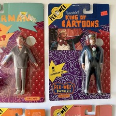 Pee-Wee’s Playhouse 5 Figures LOT 1988 Matchbox Scooter Miss Yvonne SEALED