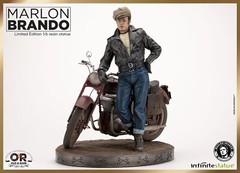 Infinite Statue Marlon Brando with Bike from The Wild One 1/6 Scale Statue New