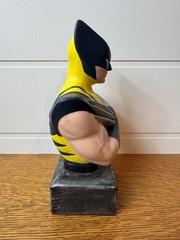 Vintage 2013 Marvel Studios Ceramic Wolverine Piggy Bank 9.5” Tall