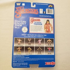 WWE LJN MATTEL SUPERSTARS ULTIMATE WARRIOR 8″ ACTION FIGURE BLUE CARD (LOOK PIC)
