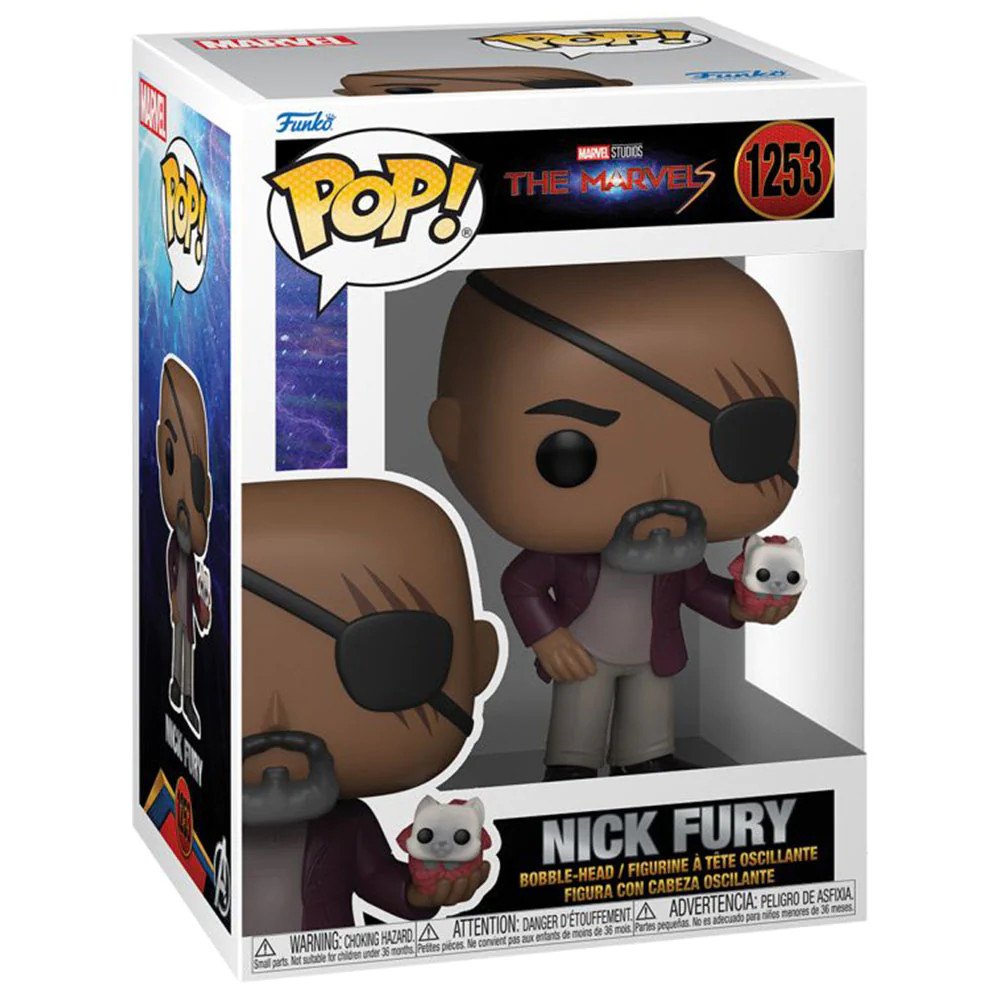 Funko Pop Movies the Marvels Nick Fury Vinyl Figure for Ages 3 Years and Up