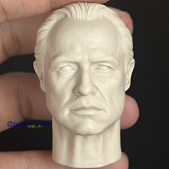 1/6 Male Godfather Marlon Brando Head Sculpt Carved For 12″ Figure Doll Body Toy