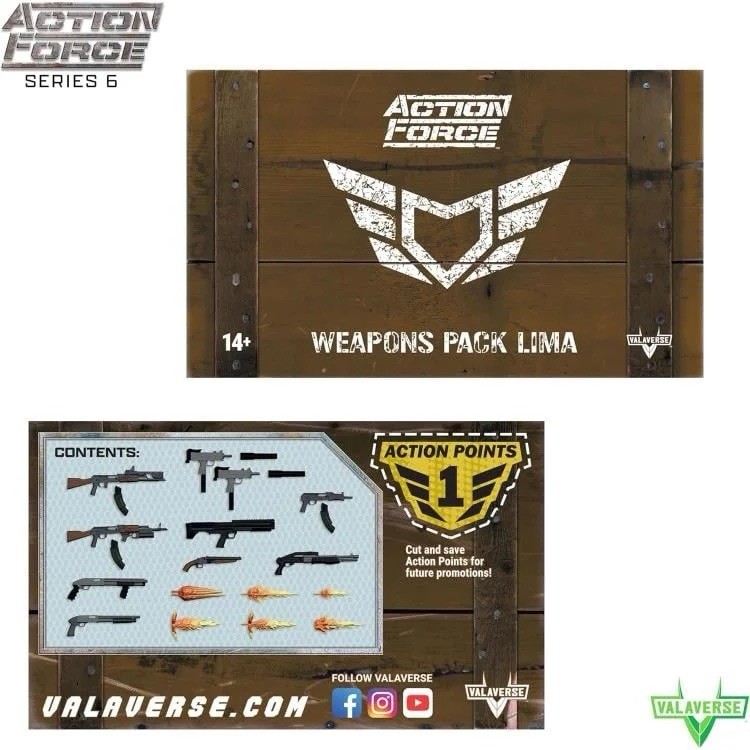 Action Force Weapons Pack Lima 1/12 Scale Accessory Set for 6inch Action Figures