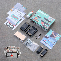 Beginner’s DIY Fingerboard Kit – Mold, Wood Plies, Trucks, Wheels & Guide Includ