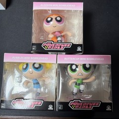 Powerpuff Girls Blossom Buttercup Bubbles Mini Bobble Head Figure Set CultureFly