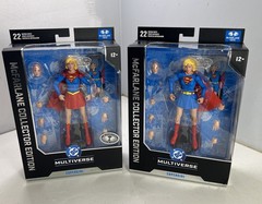 McFarlane DC Multiverse Collectors SUPERGIRL PLATINUM CHASE + Regular New !!