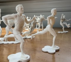 Vintage FULL Of Pepsi 1964 Tokyo Olympic Summer Games Promo Figures + Massage