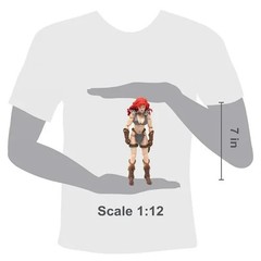 Boss Fight Studios Epic Hacks Red Sonja 1:12 Action Figure In Hand