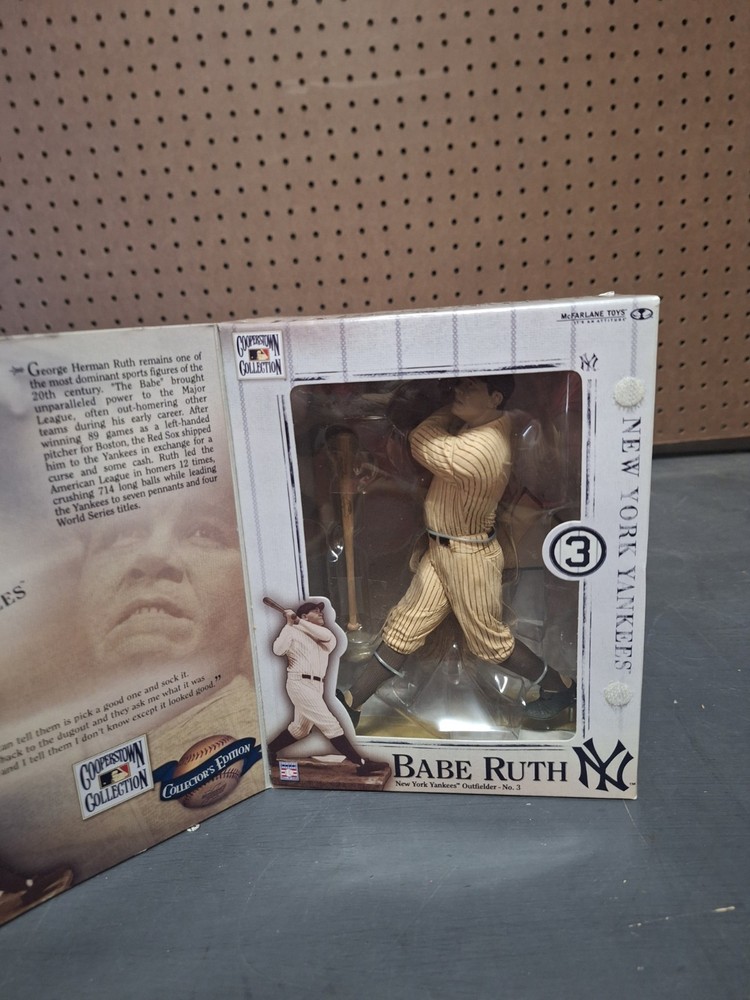MLB Cooperstown Babe Ruth Figure Collectors Edition McFarlane Yankees
