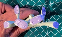 SpongeBob SquarePants Bend Ems Bendable Figure Lot of 2 SpongeBob Squidward 2022