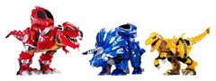 Armorsaurs Armor-Up Triceratops Dinosaur Cobalt Toy Figure with 7 Removable Armo