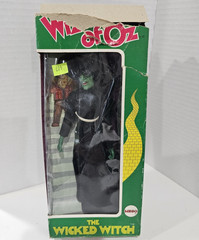 Vintage 1974 Lot of 5 MEGO The Wizard of Oz Action Figures Boxes Lion Witch Tin