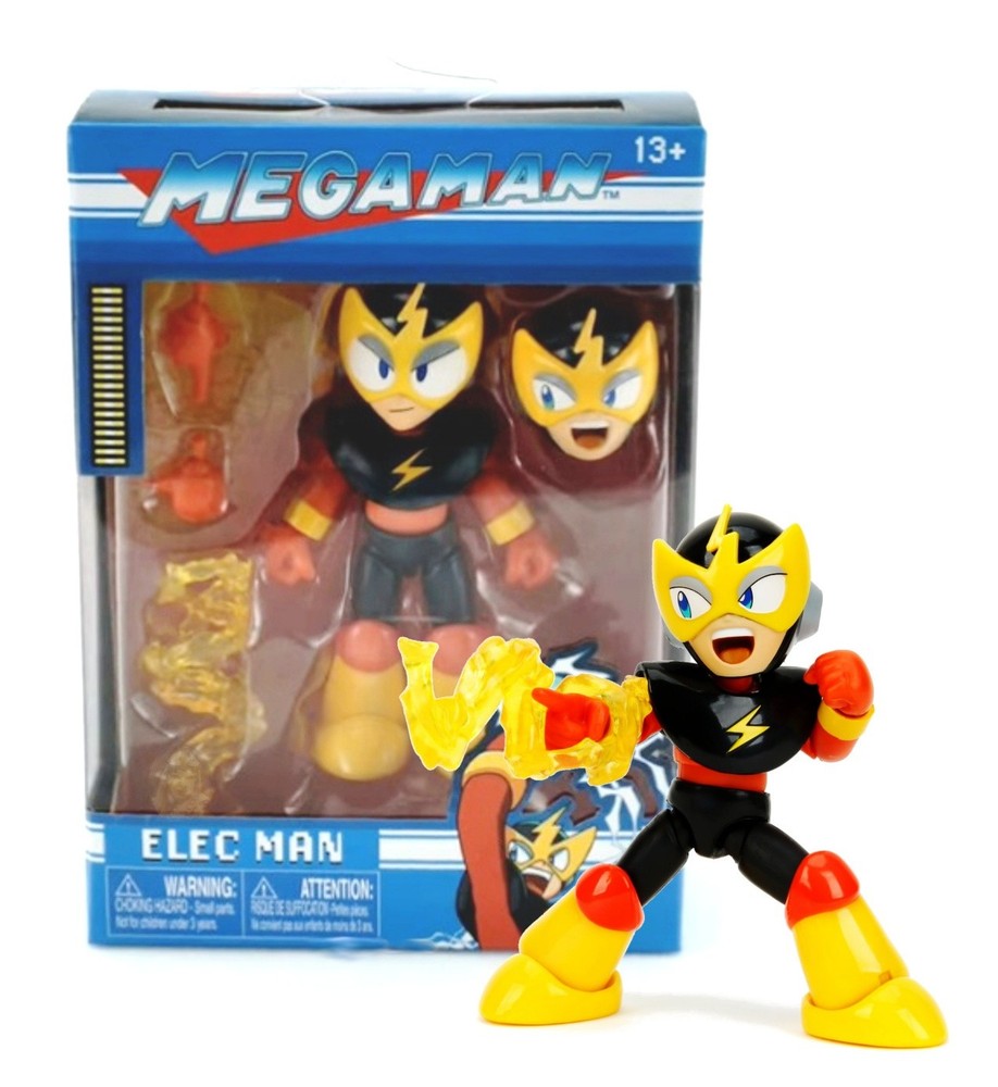 Jada Toys Mega Man Elec Man 4.5″ Figure Mint in Box