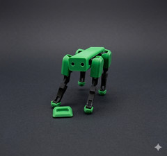 Spot 13 Robot Dog Action Figure | 3D Printed Articulated Toy Dummy 13 Companion