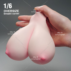 1:6 Female Bust Cover Pale Super Large Breast Model For 12” PH TBL Figure Body