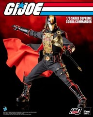 Threezero G.I. Joe FigZero 1/6 Snake Supreme Cobra Commander action figure