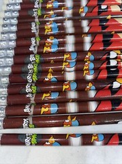 Angry Birds Pencils Unique COLLECTIBLES Angry Bird on Top – Lot of 16