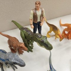 Jurassic World Minis Dinosaur Lot Of 8 Plus Owen Grady. T-rex Raptor Free Ship!