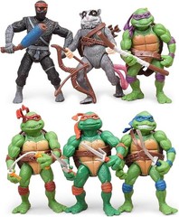 Action Figures 6-Piece Set: Teenage Mutant Ninja Turtles – No Assembly Needed!