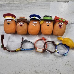 Vintage 80s McDonalds Chicken Nugget Buddies & Accessories Lot of 5 Plus Outfits