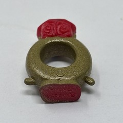 Shopkins ROXY RING Gold Red Toy Figure with Shopping Bag