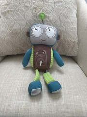 Bits i Bots Botsy Robot Marv Plush Rattle Toy 12”
