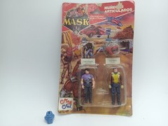 M.A.S.K. PlayFul Argentine Cliff Dagger & Ace Riker Vintage 80 Carded Not Kenner