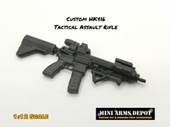 Custom 1:12 Scale HK 416 Assault Rifle for 6″ GI JOE Classified Action Figures