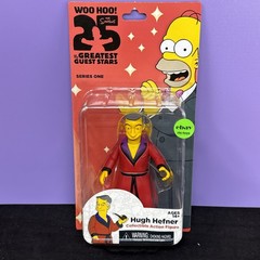NECA The Simpsons HUGH HEFNER 25th Anniversary 5 Inch Action Figure Series 1 New