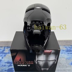 Iron Man Mk5 Black 1:1 Helmet Wearable Voice-control Open&close Cosplay Boxed