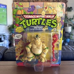 Vntg 1991 Playmates TMNT TATOO Teenage Mutant Ninja Turtles MOC Sealed on Card