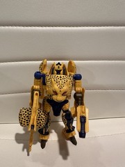 Transformers Cheetor Beast Wars Deluxe Class Red Eyes Complete 1 Broken Weapon