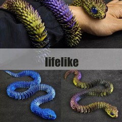 3D Printed Animals Snake Viper Snake Flexible Snake Fidget Toys Desk Decor Gifts