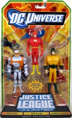 Justice League Unlimited 3-Pack HEATWAVE THE FLASH MIRROR MASTER Figure Set NEW!