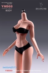 YM503 1/6 Medium Breast Thin Waist Girl 12″ Female Action Figure Body Hands Foot
