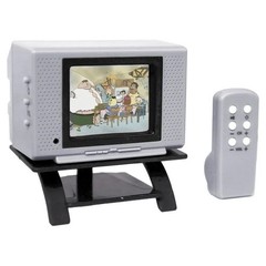 Tiny TV Classics Family Guy Real Working Mini Television Season 1 & 2 Clips NIB